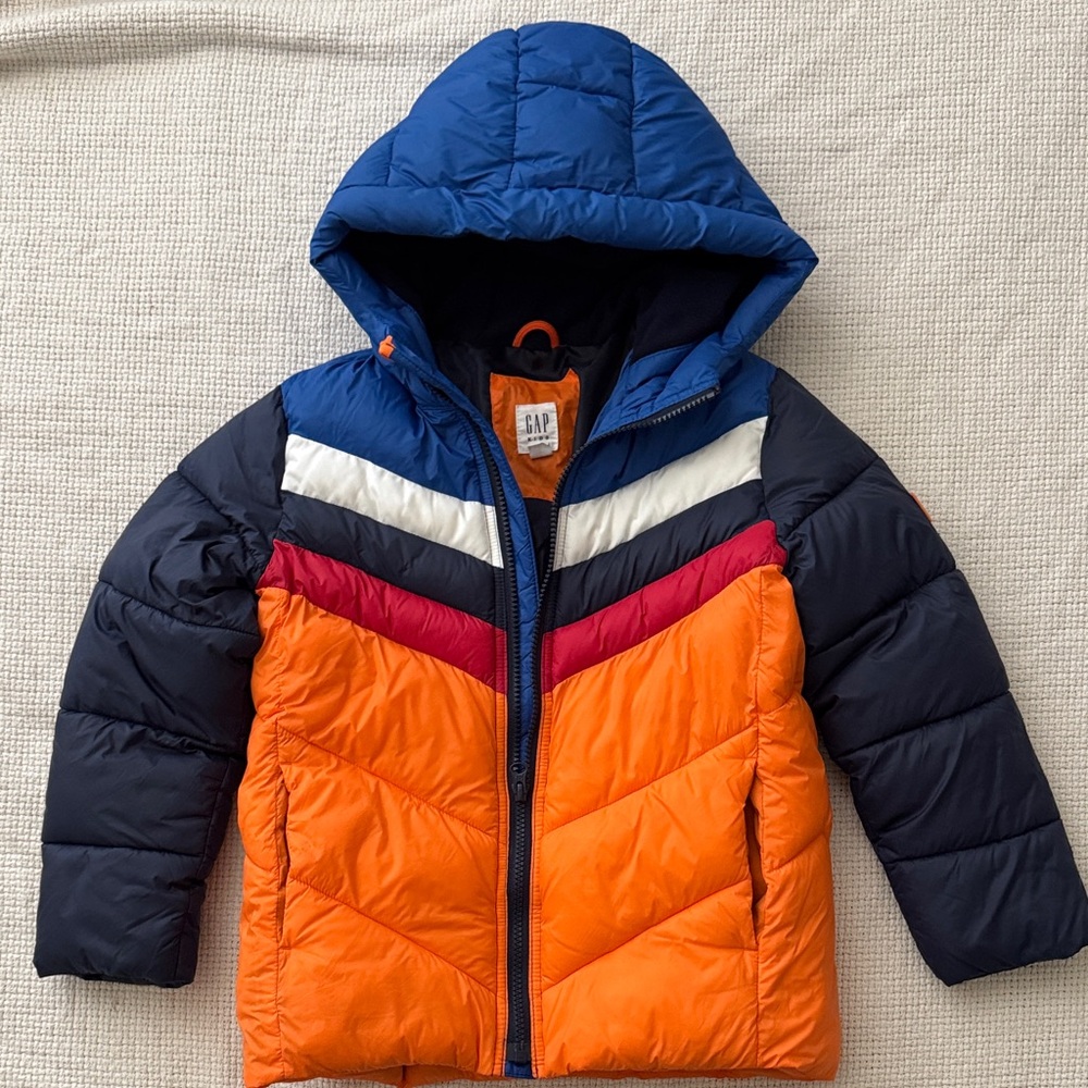 GAP Multicolor Chevron Hooded Jacket